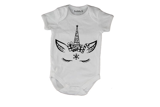 Christmas Unicorn - Baby Grow