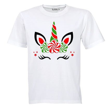 Colourful Christmas Unicorn - Kids T-Shirt
