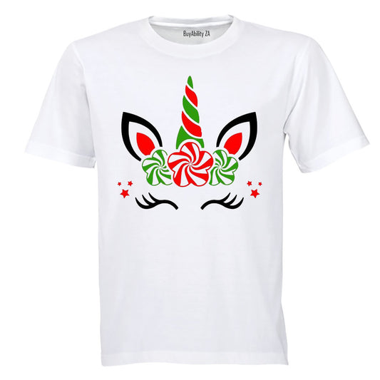 Colourful Christmas Unicorn - Kids T-Shirt