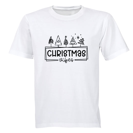 Christmas Vibes - Rectangular - Adults - T-Shirt - BuyAbility South Africa