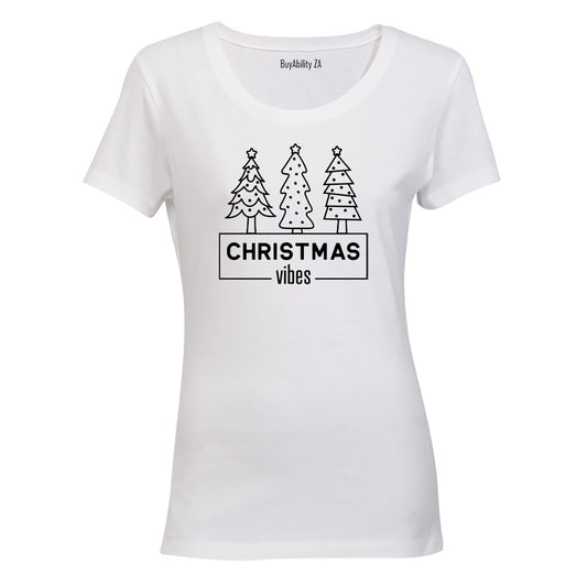 Christmas Vibes - Trees - Ladies - T-Shirt