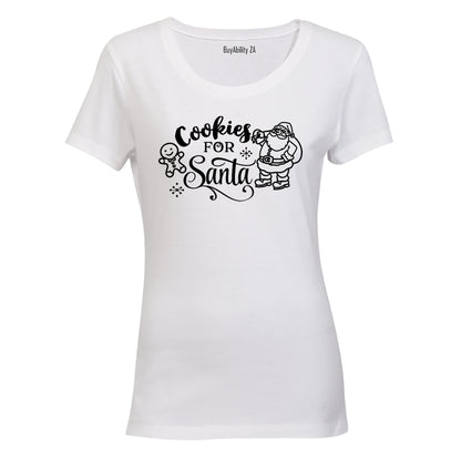 Christmas Cookies For Santa - Ladies - T-Shirt