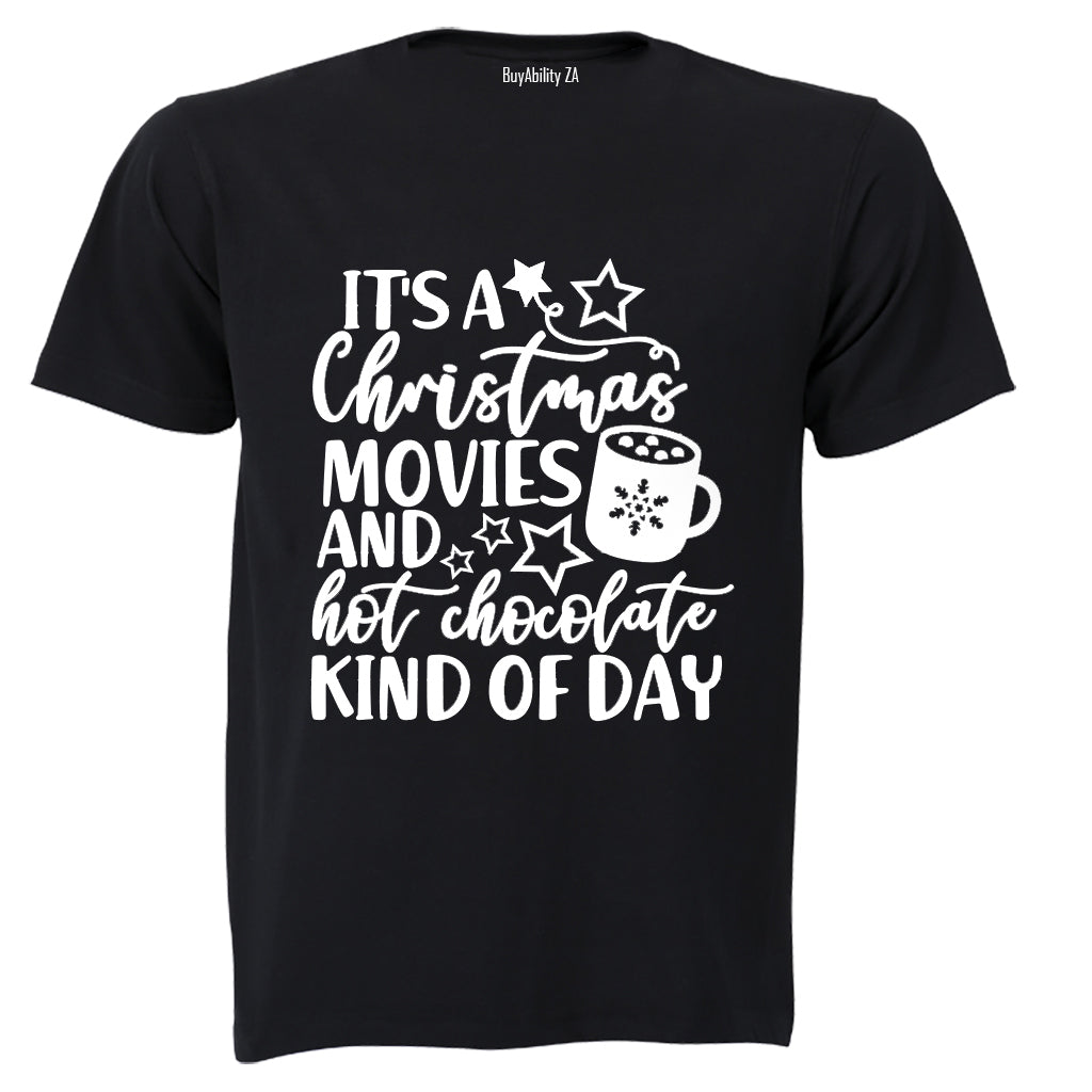 Christmas Movies and Hot Chocolate - Kids T-Shirt