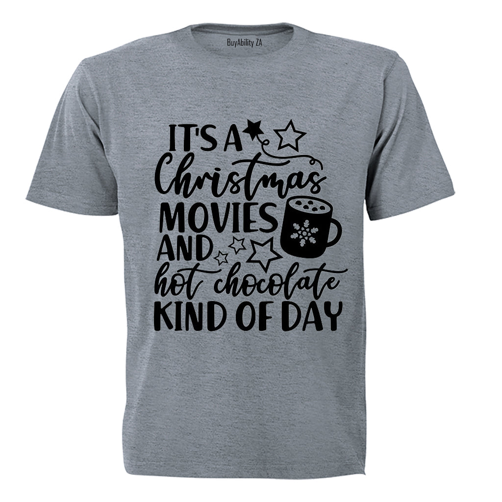 Christmas Movies and Hot Chocolate - Kids T-Shirt