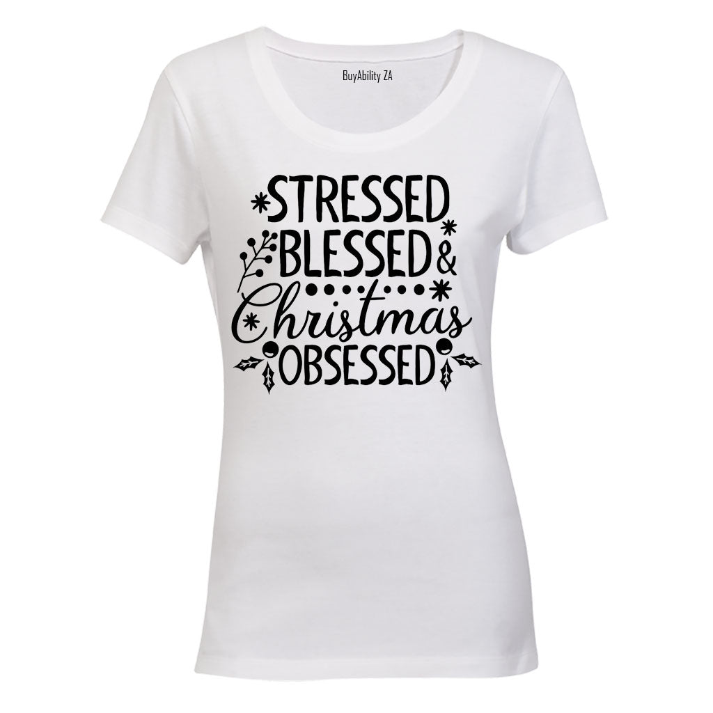 Christmas Obsessed - Ladies - T-Shirt