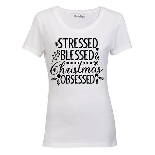Christmas Obsessed - Ladies - T-Shirt