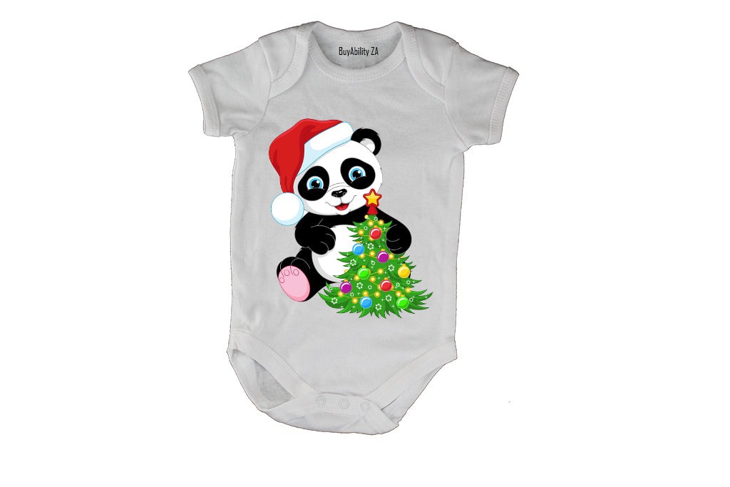 Christmas Panda - Baby Grow