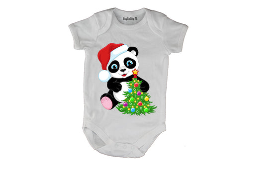 Christmas Panda - Baby Grow
