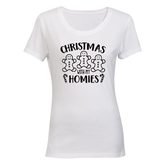 Christmas with my Homies - Cookie - Ladies - T-Shirt - BuyAbility South Africa
