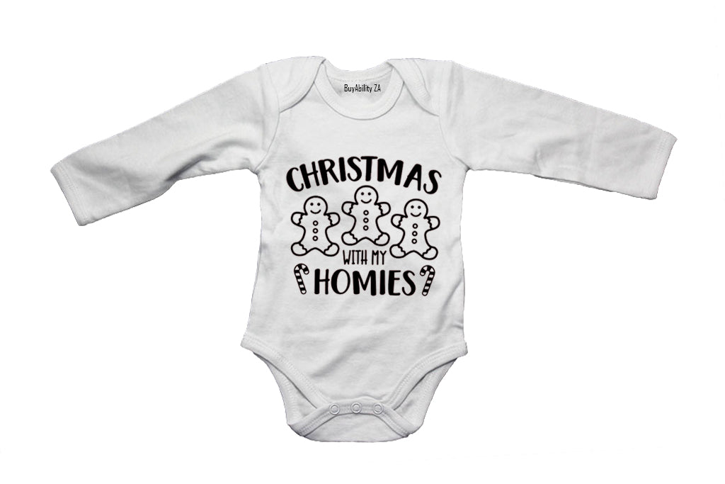 Christmas with my Homies - Cookie - Baby Grow