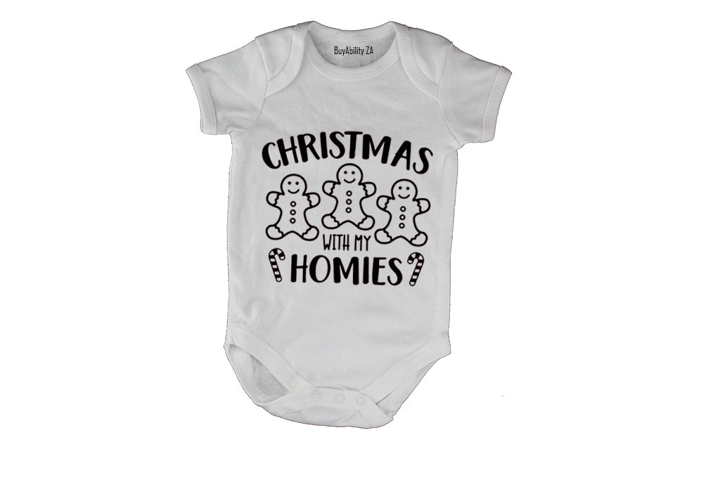 Christmas with my Homies - Cookie - Baby Grow