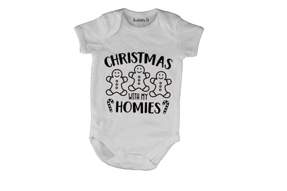 Christmas with my Homies - Cookie - Baby Grow