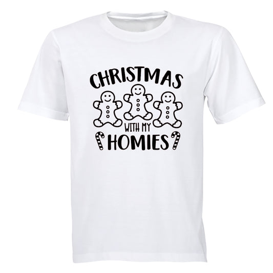 Christmas with my Homies - Cookie - Adults - T-Shirt - BuyAbility South Africa