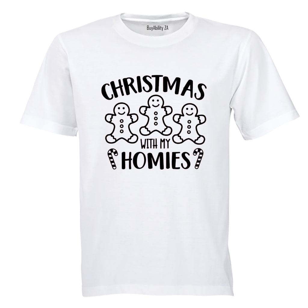 Christmas with my Homies - Cookie - Adults - T-Shirt