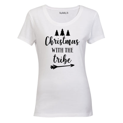 Christmas With My Tribe - Ladies - T-Shirt