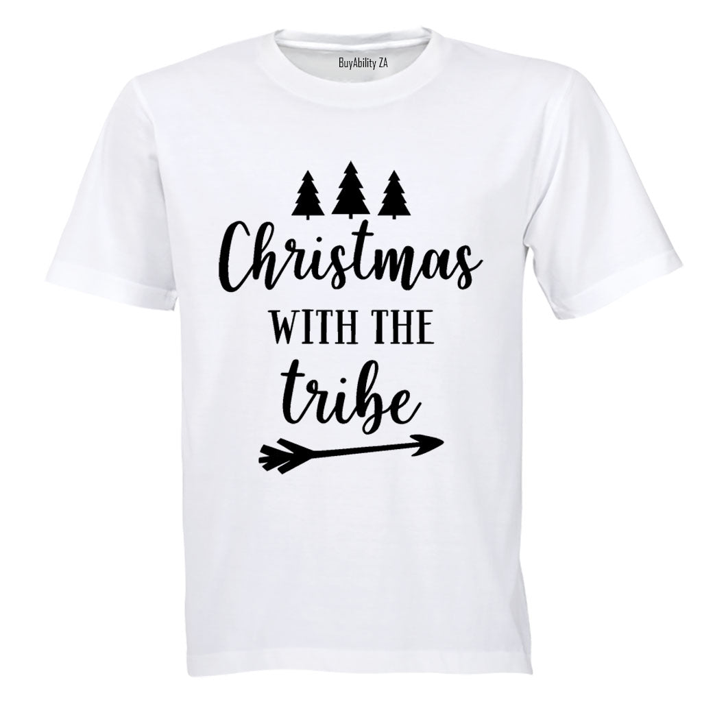 Christmas With My Tribe - Kids T-Shirt