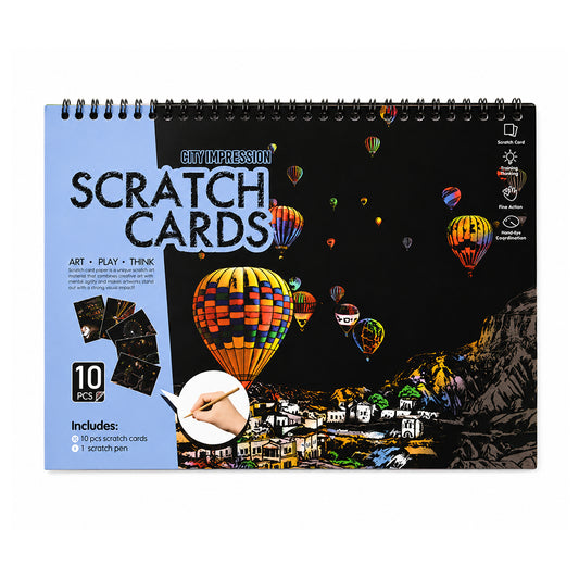 City Impression -Creative Scratch Art Book 10 Piece