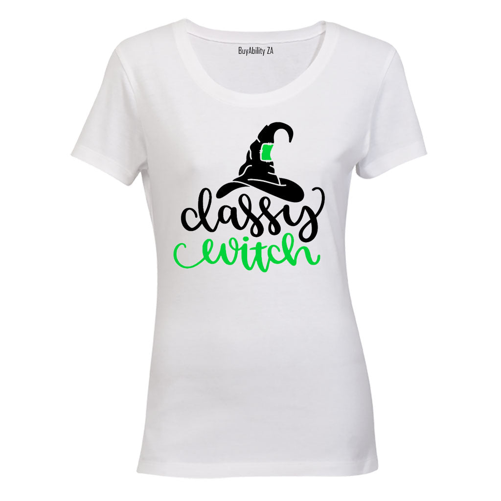 Classy Witch - Halloween - Ladies - T-Shirt
