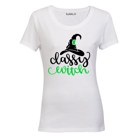 Classy Witch - Halloween - Ladies - T-Shirt