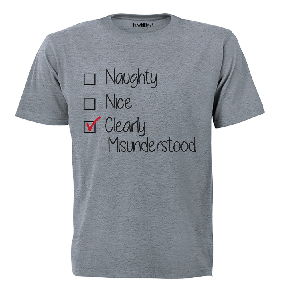 Clearly Misunderstood - Christmas - Adults - T-Shirt