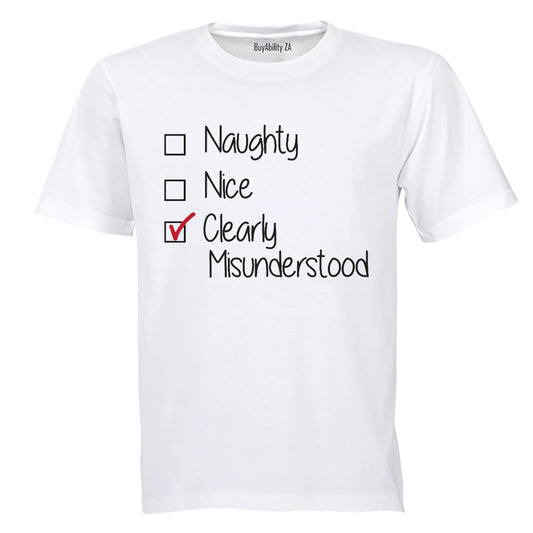 Clearly Misunderstood - Christmas - Adults - T-Shirt
