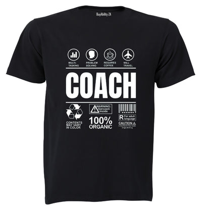 Coach Label - Adults - T-Shirt