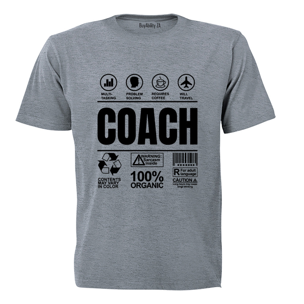 Coach Label - Adults - T-Shirt