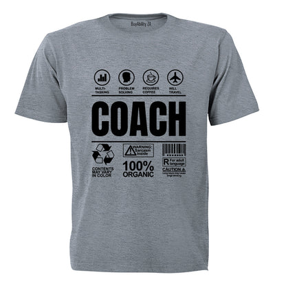Coach Label - Adults - T-Shirt