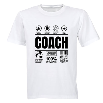 Coach Label - Adults - T-Shirt - BuyAbility South Africa