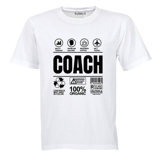 Coach Label - Adults - T-Shirt