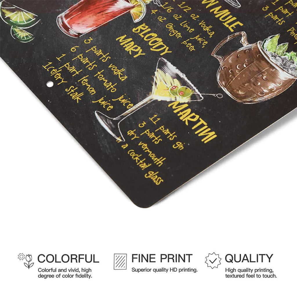 Classic Cocktail - Novelty Metal Sign