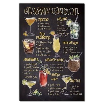 Classic Cocktail - Novelty Metal Sign