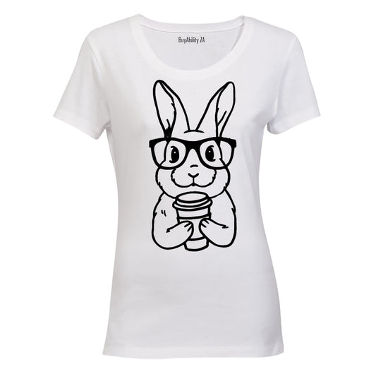 Coffee Bunny - Easter - Ladies - T-Shirt