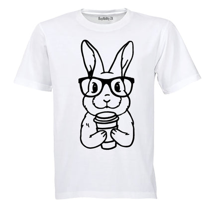 Coffee Bunny - Easter - Adults - T-Shirt