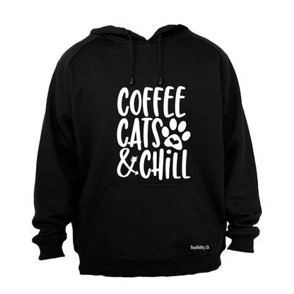 Coffee Cats Chill - Hoodie - BuyAbility South Africa