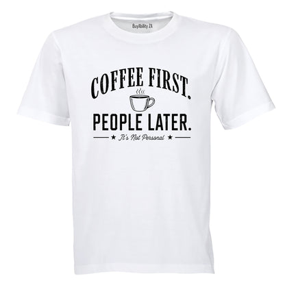 Coffee First - Adults - T-Shirt - BuyAbility South Africa