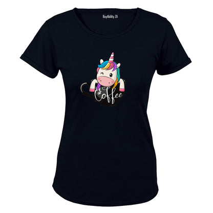Coffee Unicorn - Ladies - T-Shirt