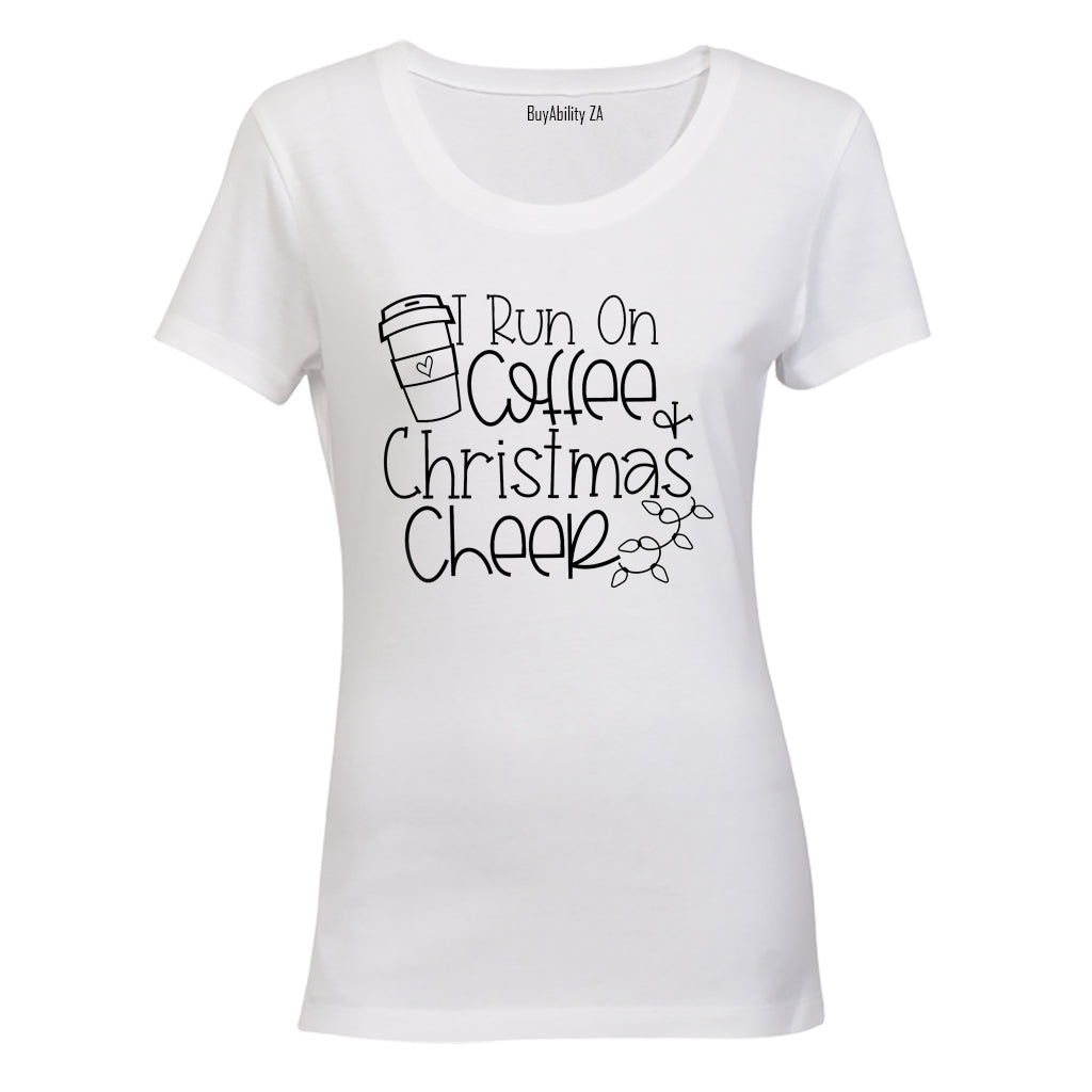 Coffee & Christmas Cheer - Ladies - T-Shirt