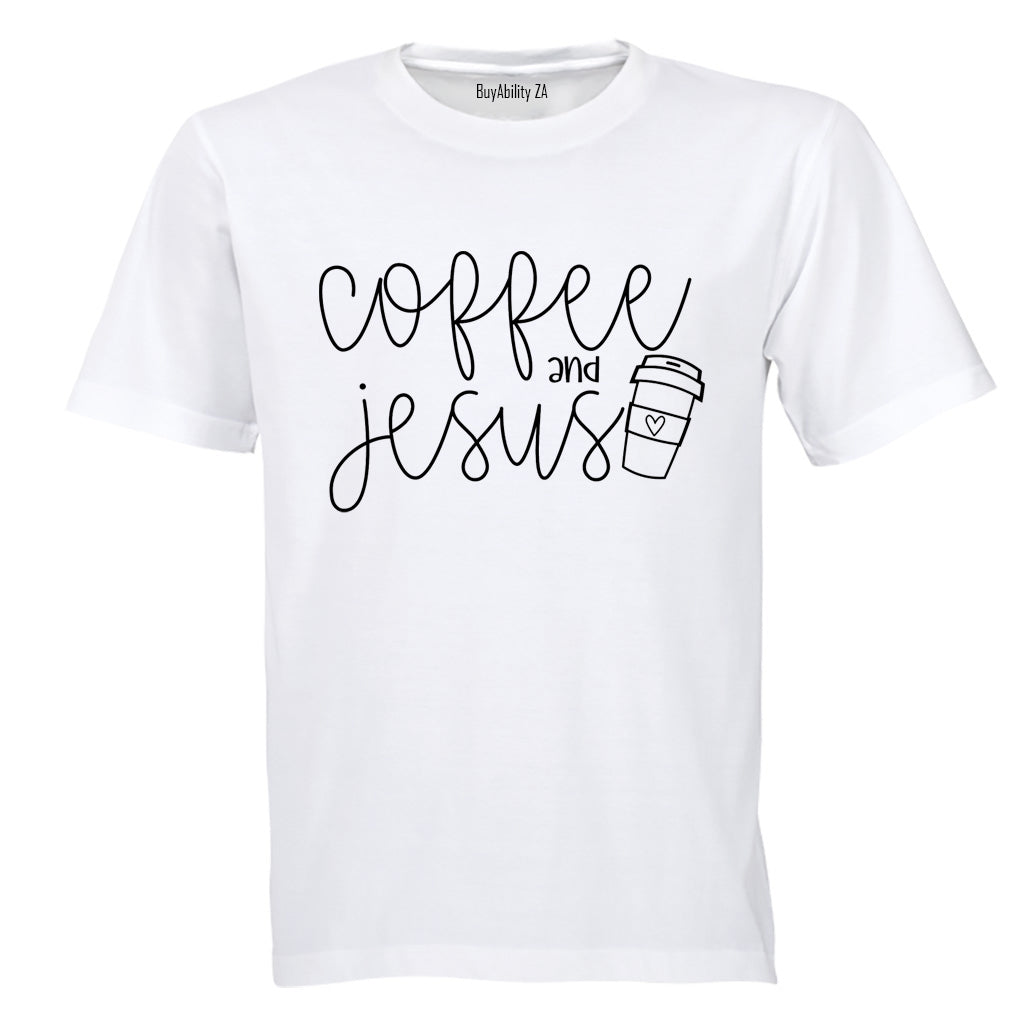 Coffee and Jesus - Adults - T-Shirt