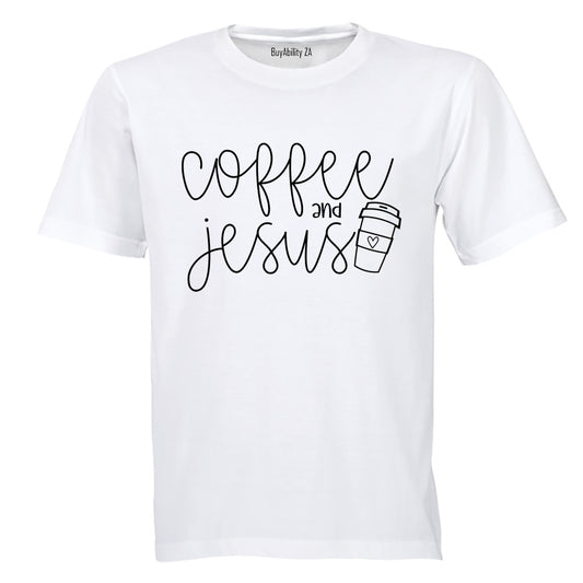 Coffee and Jesus - Adults - T-Shirt