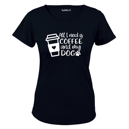 Coffee and My Dog - Ladies - T-Shirt - BuyAbility South Africa
