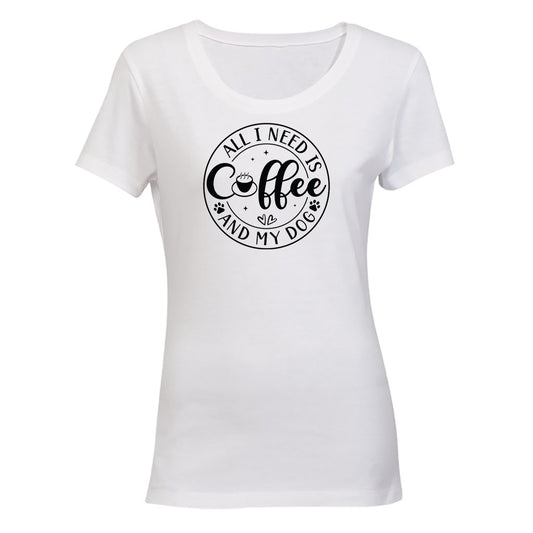 Coffee & My Dog - Ladies - T-Shirt - BuyAbility South Africa