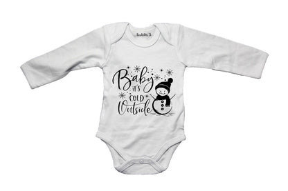 Cold Outside - Snowman - Baby Grow
