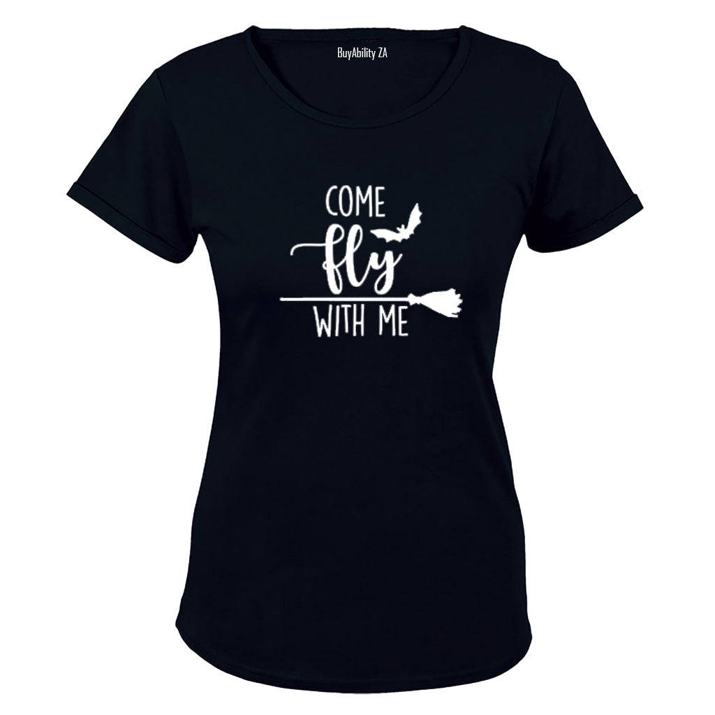 Come Fly With Me - Halloween - Ladies - T-Shirt