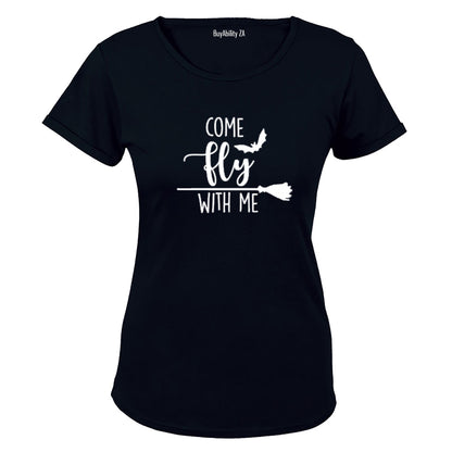 Come Fly With Me - Halloween - Ladies - T-Shirt
