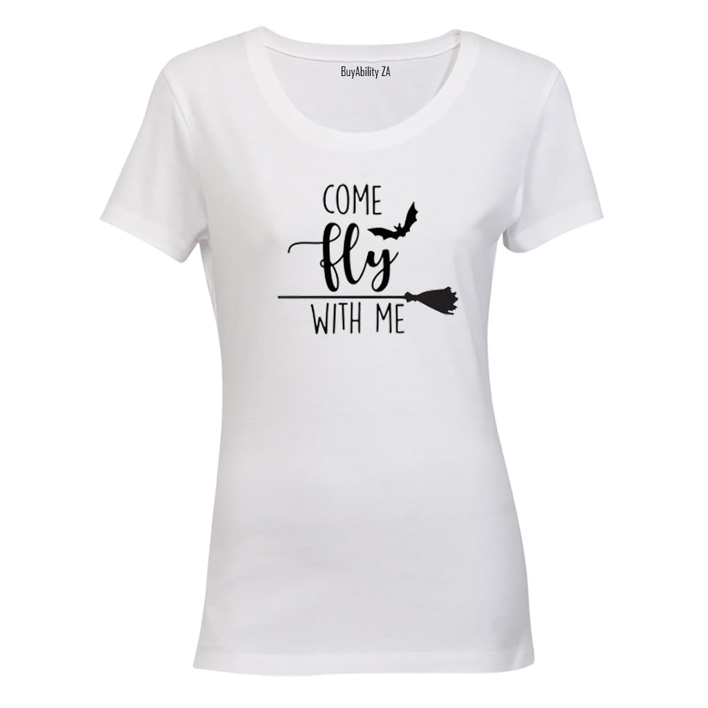 Come Fly With Me - Halloween - Ladies - T-Shirt