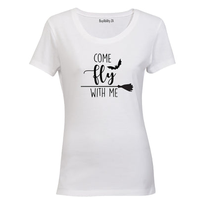 Come Fly With Me - Halloween - Ladies - T-Shirt