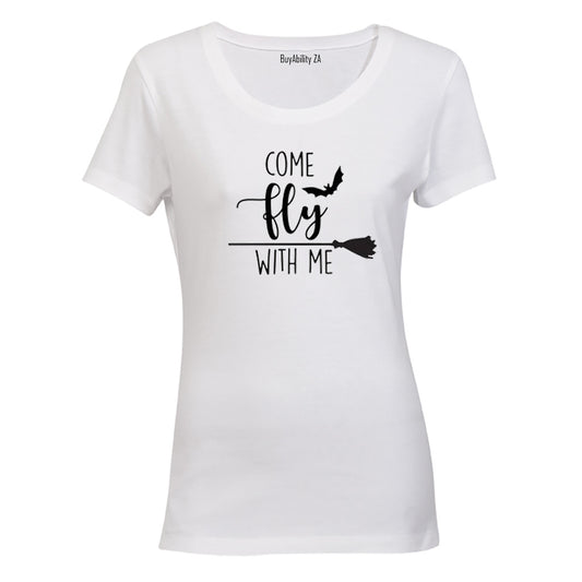 Come Fly With Me - Halloween - Ladies - T-Shirt