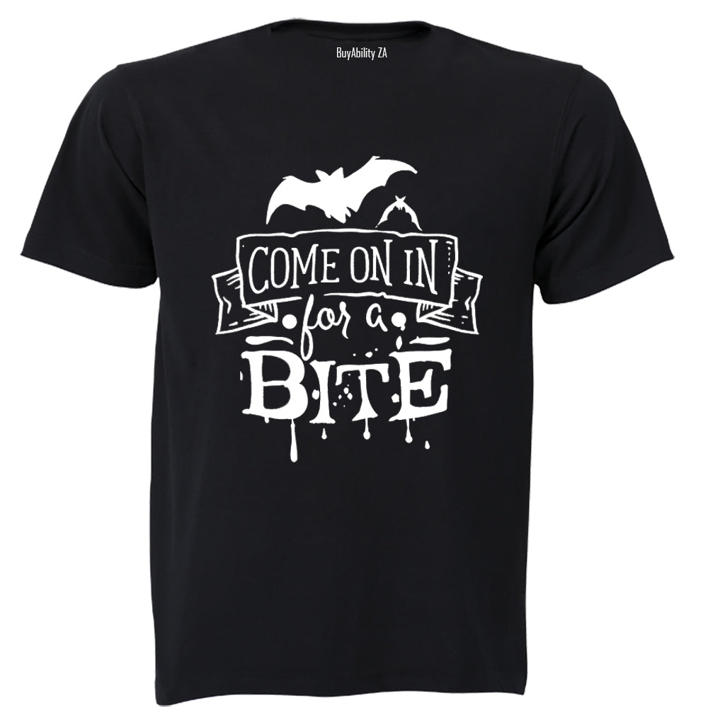 Come In For A Bite - Halloween - Adults - T-Shirt