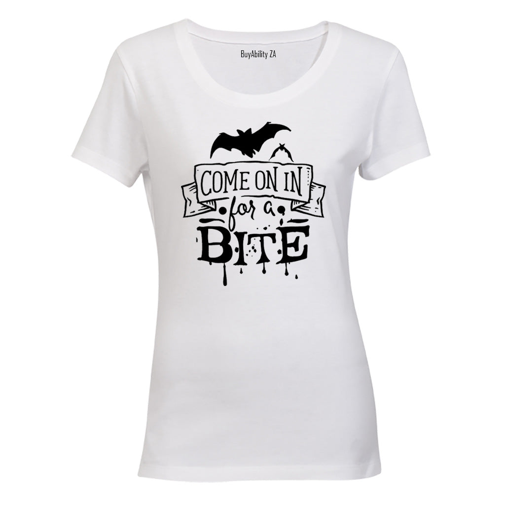 Come In For A Bite - Halloween - Ladies - T-Shirt